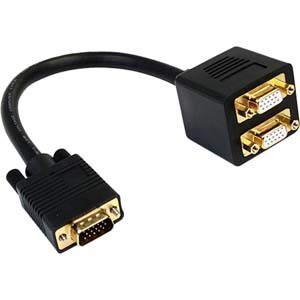 Vga Splitter Vga Plug To 2xvga Socket Video Cable 1610528