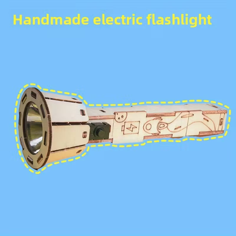 Wooden Kit - 3D Torch Puzzle Battery Powered PK2542866