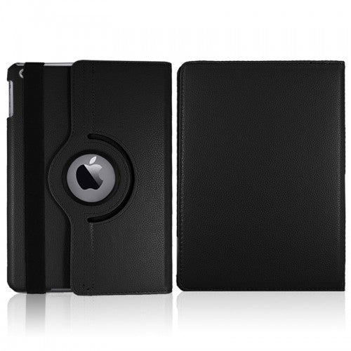 Apple iPad 7/8/9 10.2 360 Rotate Leather Case Black IPD9P2BK