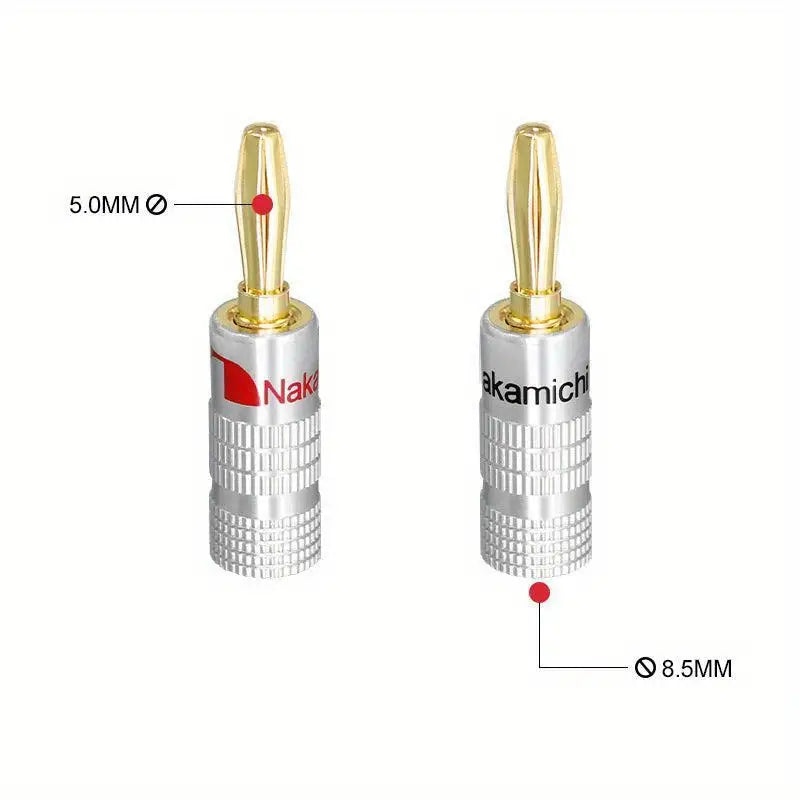 Nakamichi Banana Plug 24k Gold Plated Screw Black LX197063B