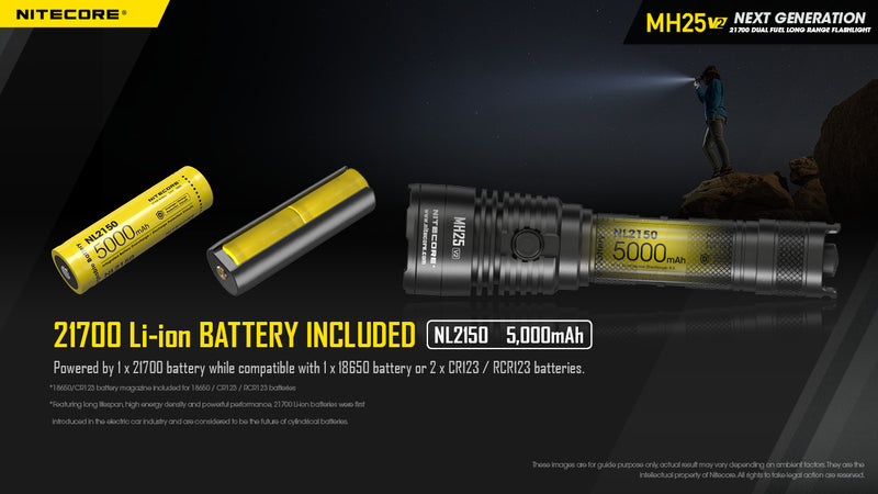 Nitecore Torch 1300 Lumens Usb-c Rechargeable MH25V2