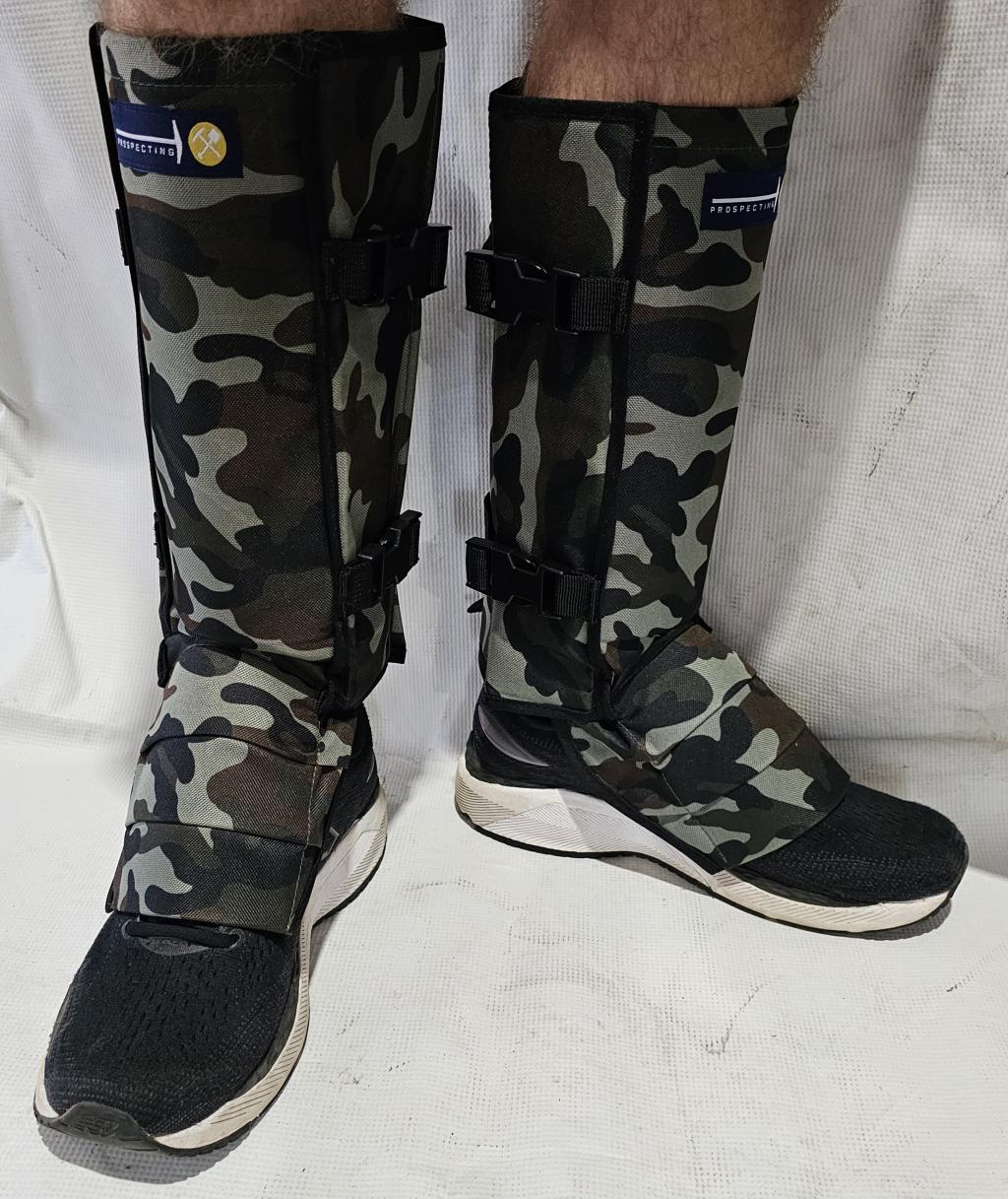 Snake Armour Gaiters Camo Green Large Size 126411