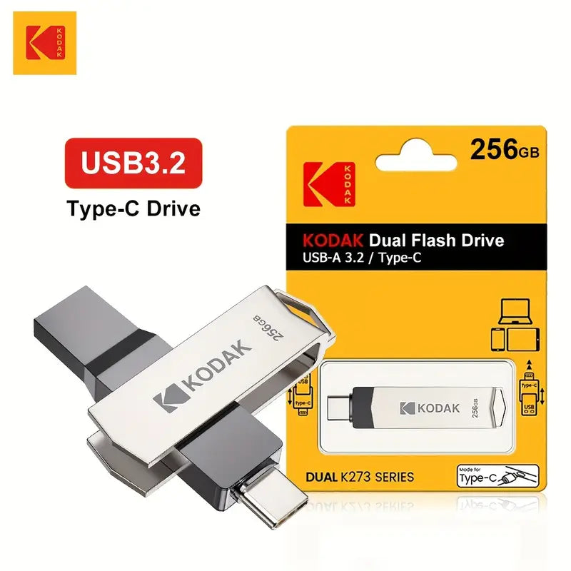 Kodak 256GB Type-C+USB3.2 Dual Interface Flash Drive MW1627597/256