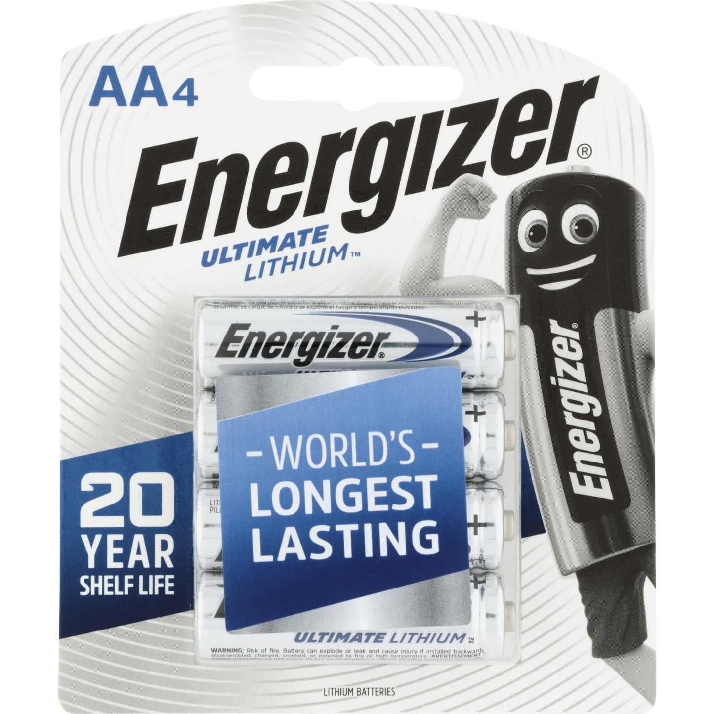 Energizer AA Ultimate Lithium Battery 4pk L91-BP4T