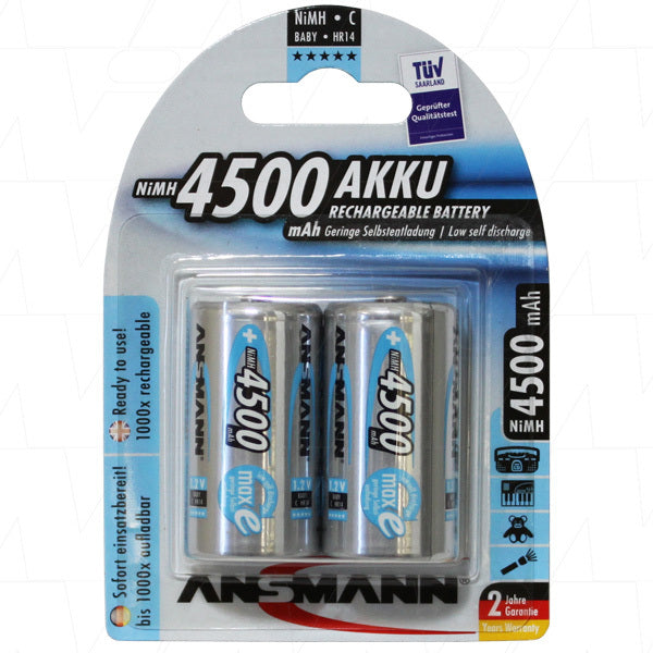 Battery Ansmann C Ni-mh 1.2v 4500mah 2pk 5035352-BP2