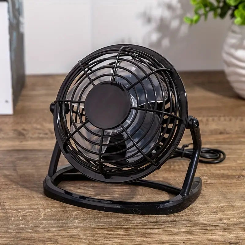 Fan Usb Desk With 360 Adjustable Settings - Black WQ2092385