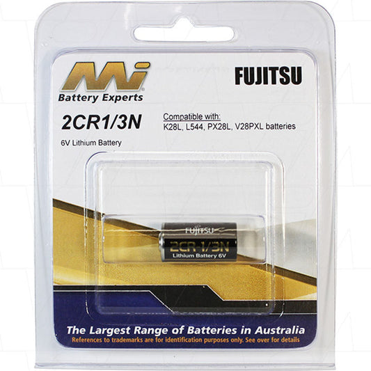 Battery Fujitsu 2CR-1/3N 6V Lithium 2CR1/3NBP1
