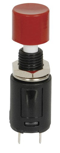 Switch Push Button SPST Red Momentary Round SP0702