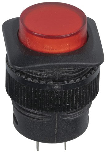 Switch Push Button Red LED Illuminate SP0706
