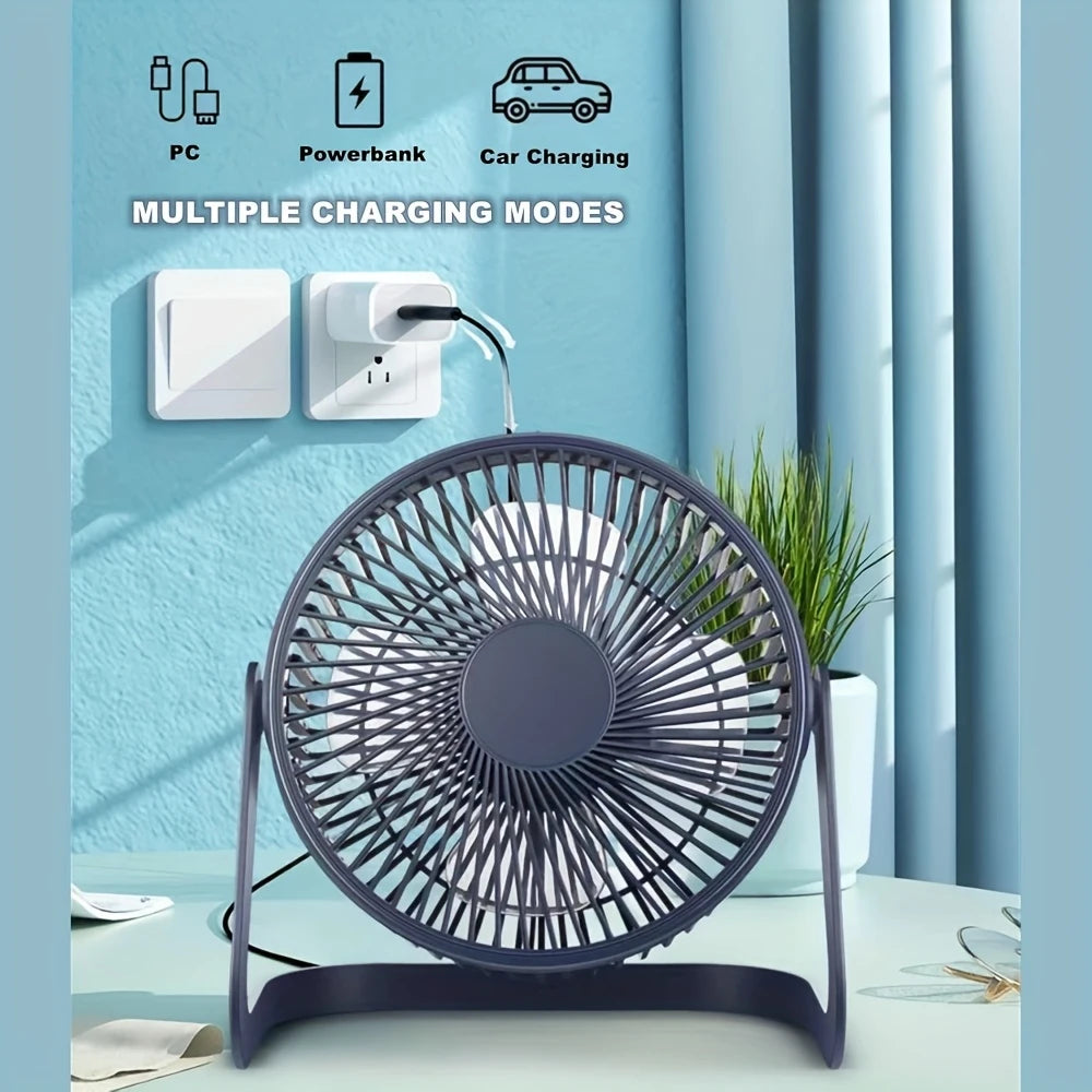 Fan Usb Desk Adjustable Fan White YC923841/W