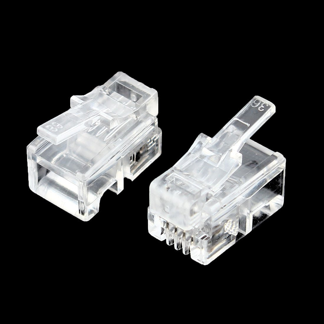 Plug RJ10 4p/4c Crimp Pk10 MOD4M