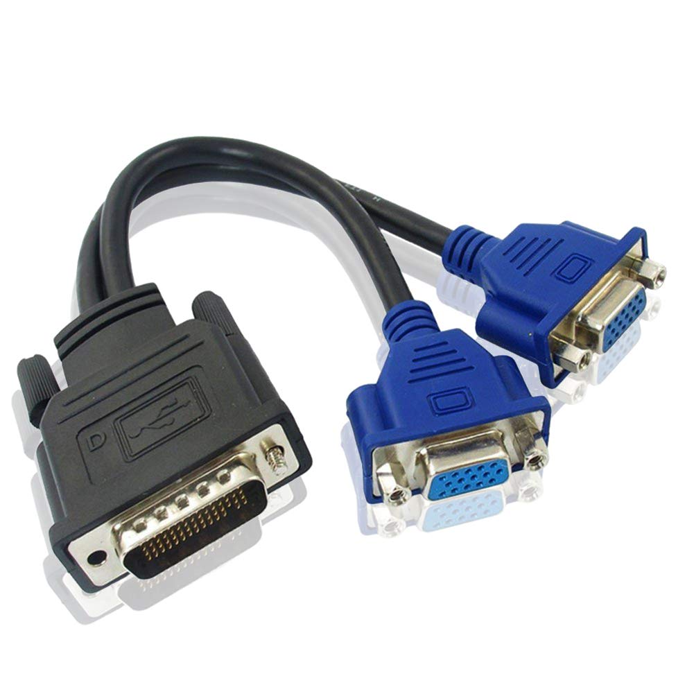 Cable DMS-59 Pin Male to Dual VGA Female Y Splitter (1016071)