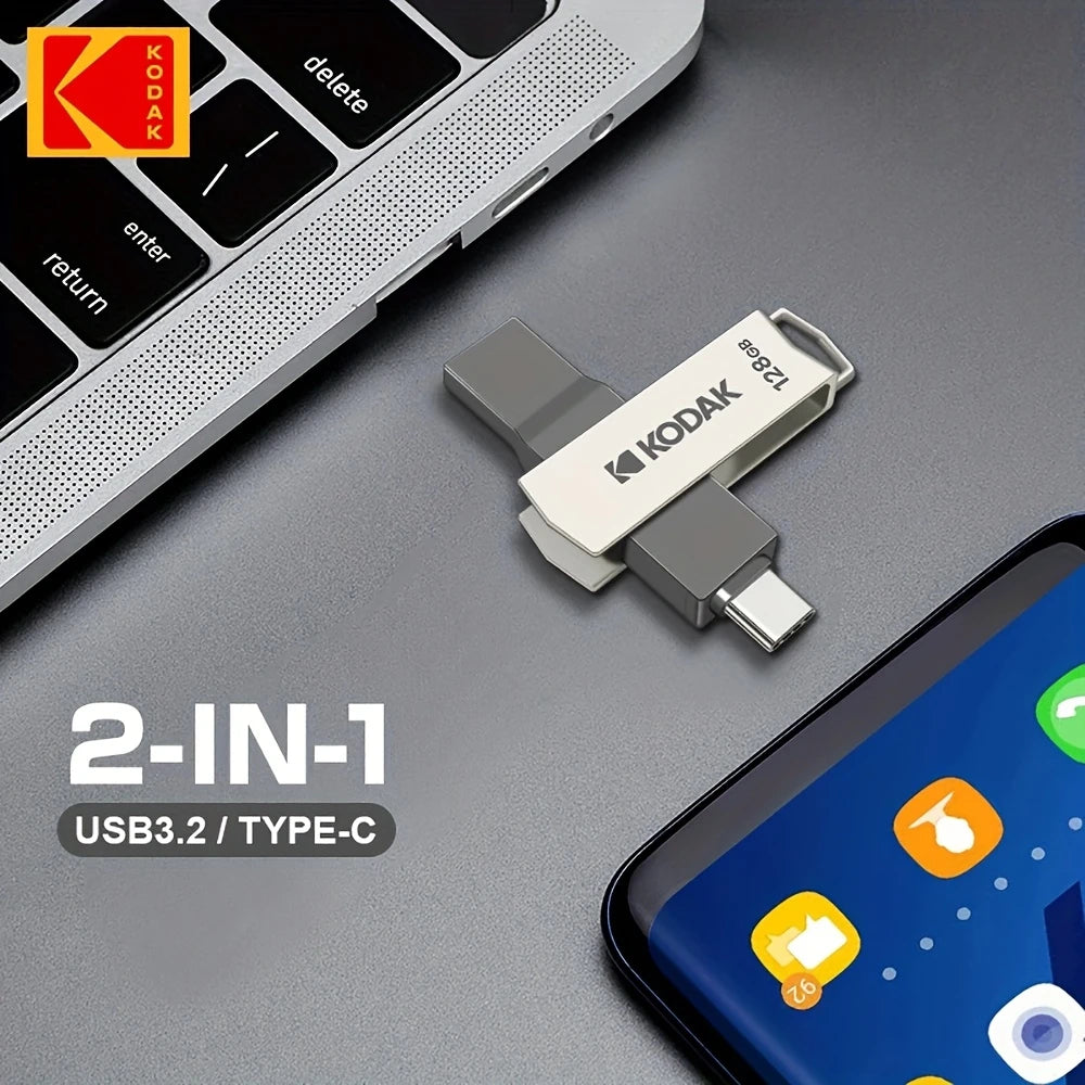 Kodak 128GB Type-C+USB3.2 Dual Interface Flash Drive EP2835923/128