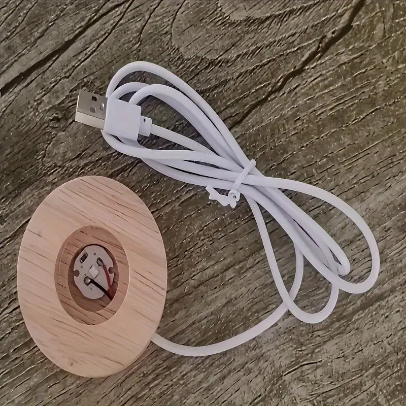 3D Laser Engraved Crystal Ball LED Table Lamp - Turtle CY405592