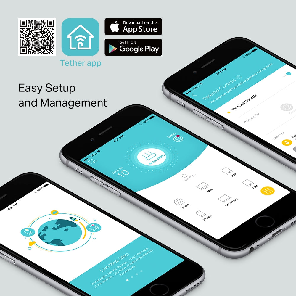 TP-Link AC1200 Wireless VDSL/ADSL Modem Router NWTL-ARCHERVR300