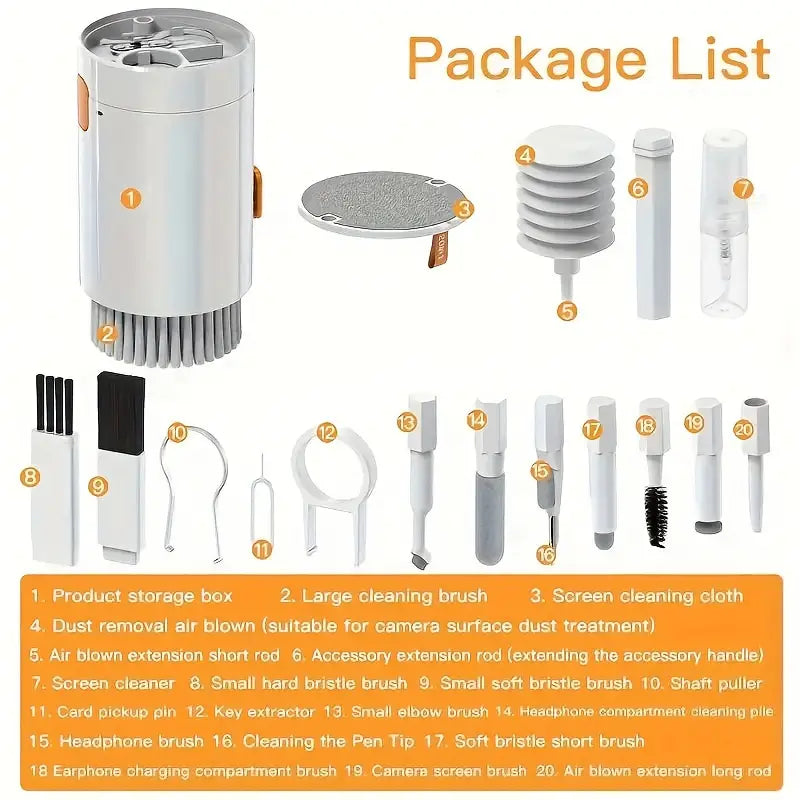 Cleaning Brush Kit 20 In 1 Multi-function MF61668