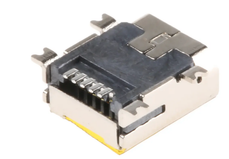 Wurth Elektronik Right Angle, SMT, Socket Type Micro AB 2.0 USB Connector 818-3364