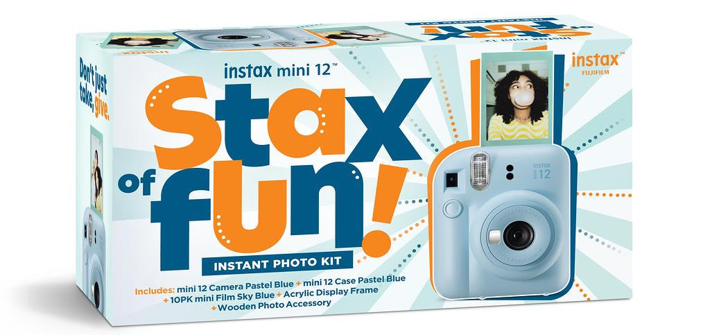 Fuji Instax Mini 12 Pastel Blue Camera Kit 88422