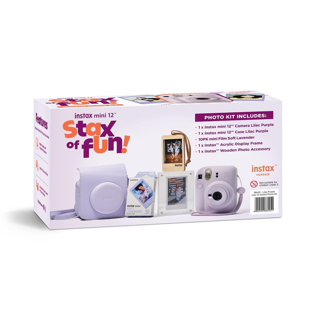 Fuji Instax Mini 12 Lilac Purple Camera Kit 88425