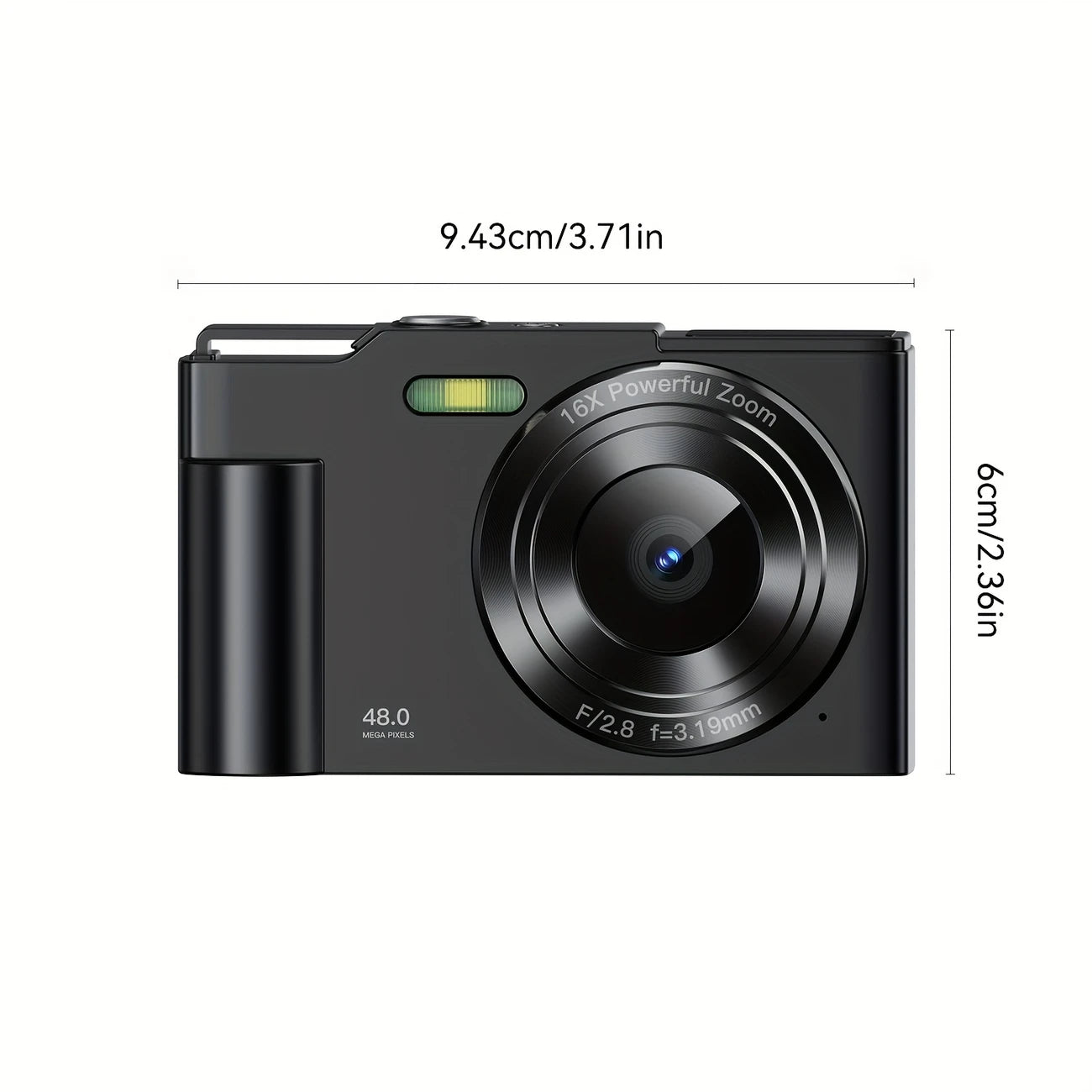 Digital Camera Compact With 64GB Card, 1080p, 16x Zoom, Pink LC1071659/PNK