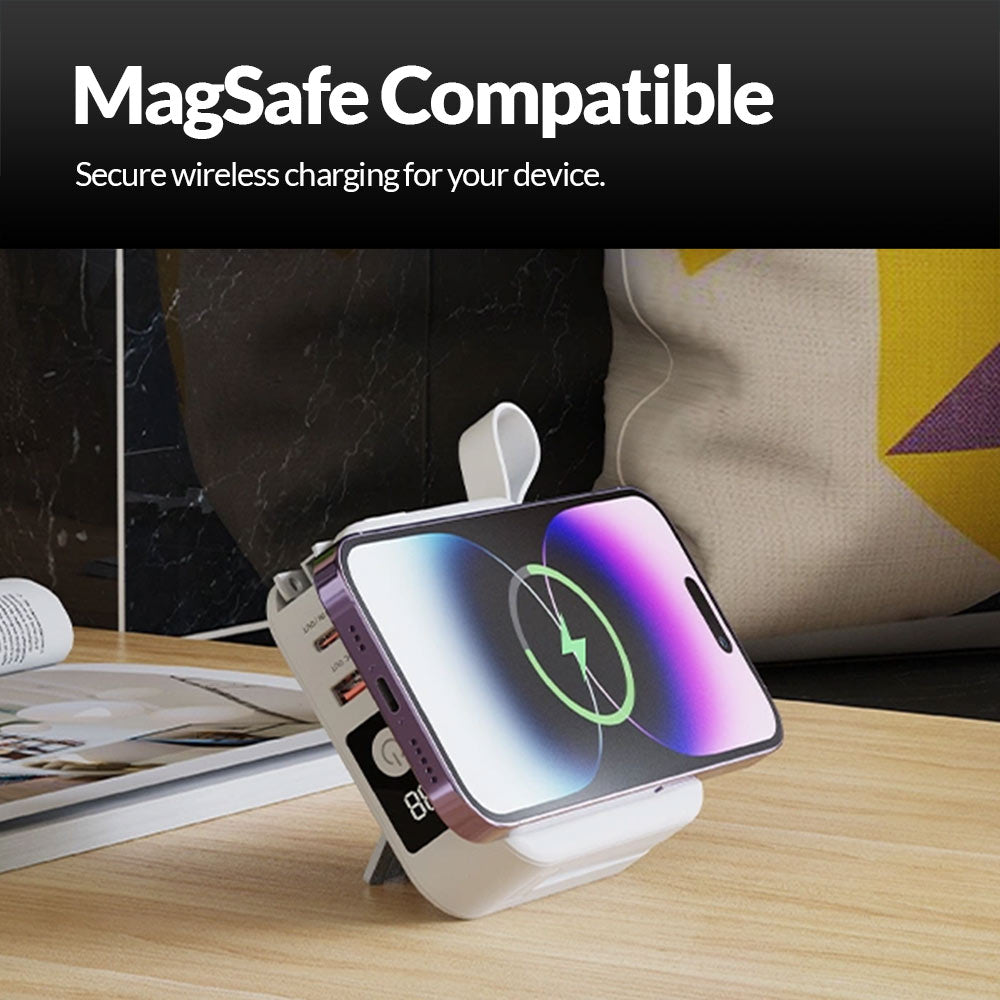 Travel USB 20W PD Charger And Wireless Power Bank A0319A