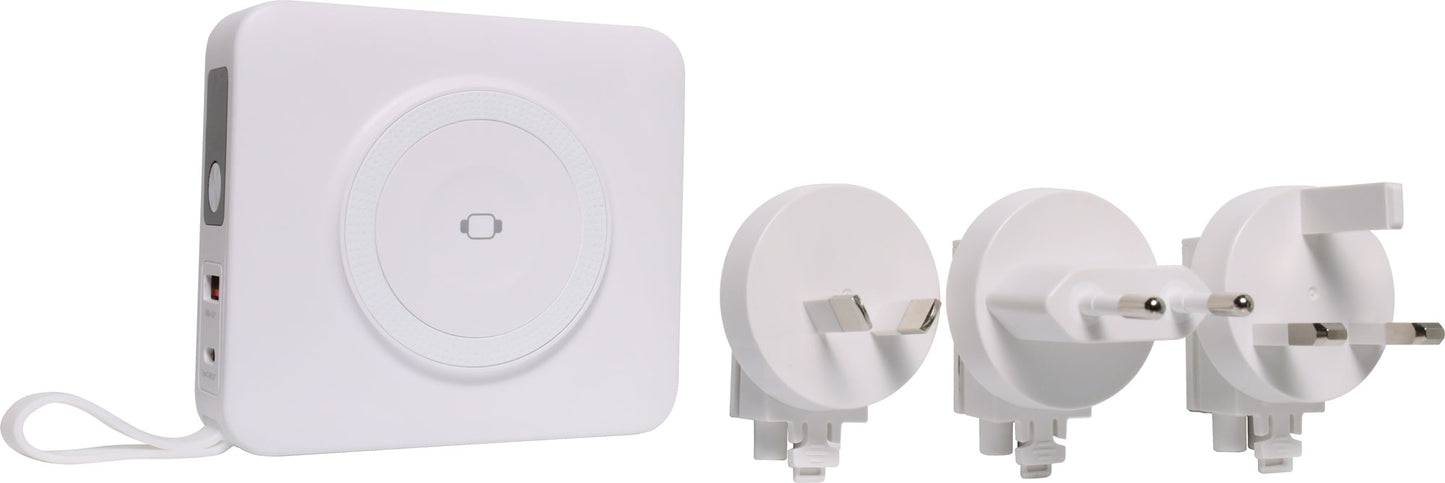 Travel USB 20W PD Charger And Wireless Power Bank A0319A