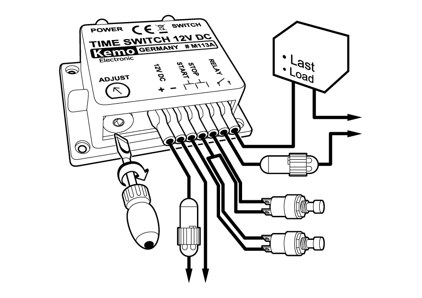 Timer & Clock Kits 12V 3A Time Switch Module M113A A0713