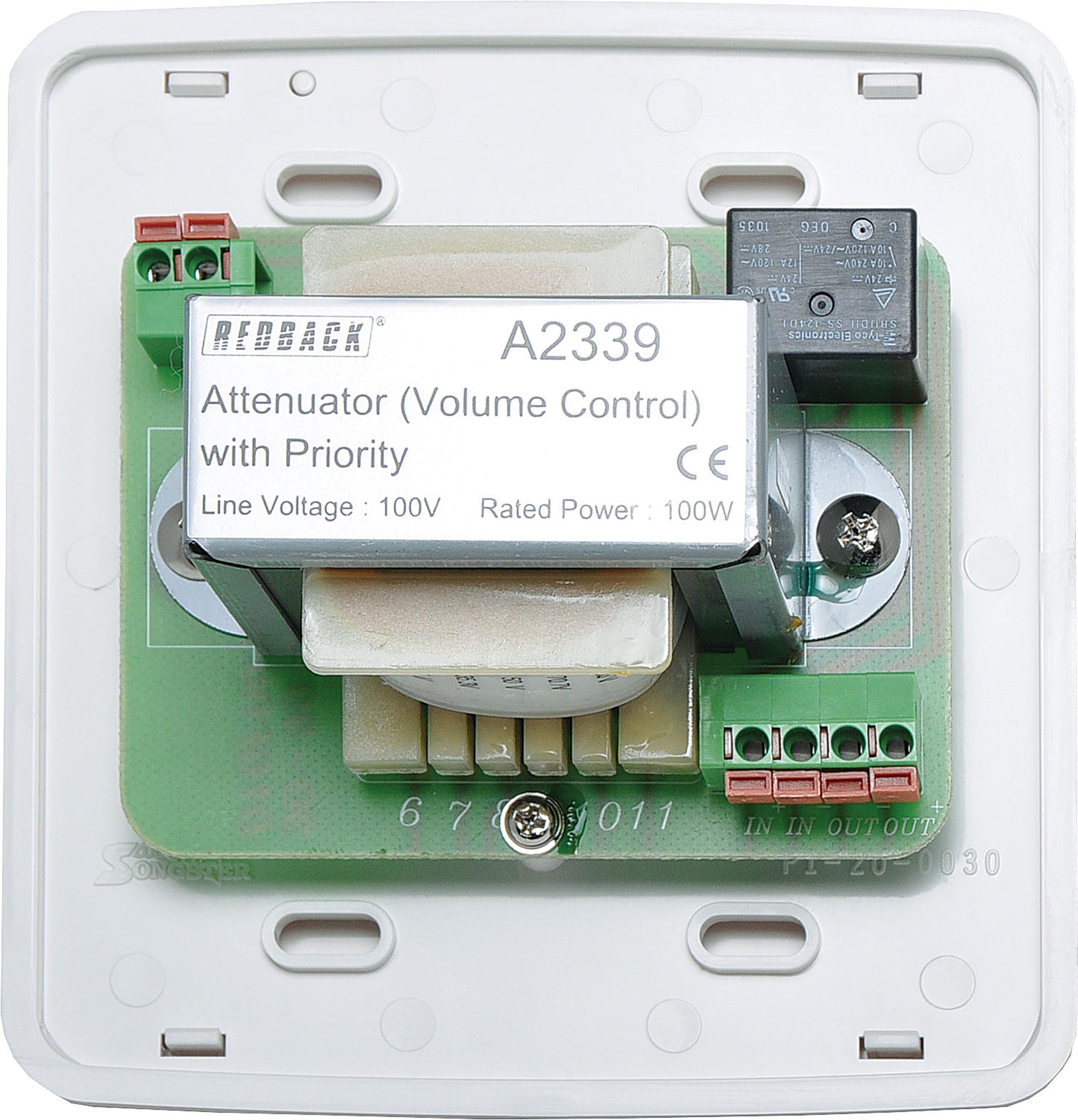 Attenuator Volume Control 100W 100V Line With Relay A2339