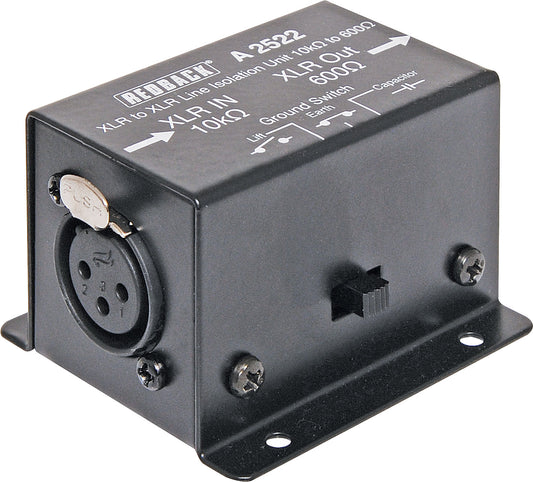 Signal Processors Line Isolation Transformer 10k ohms to 600 ohms XLR A2522