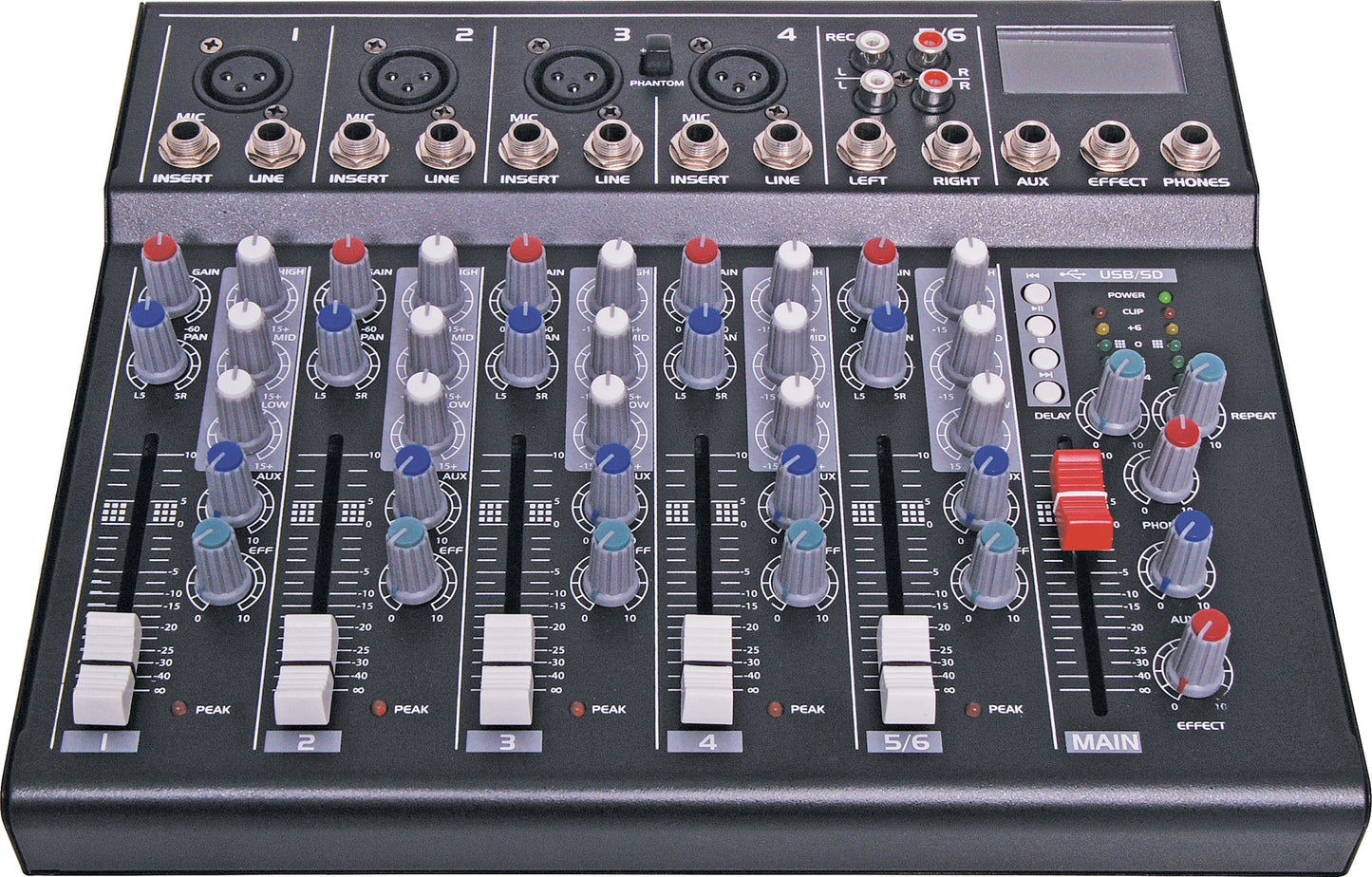 Mixing Desk 6 Channel With USB Playback A2651