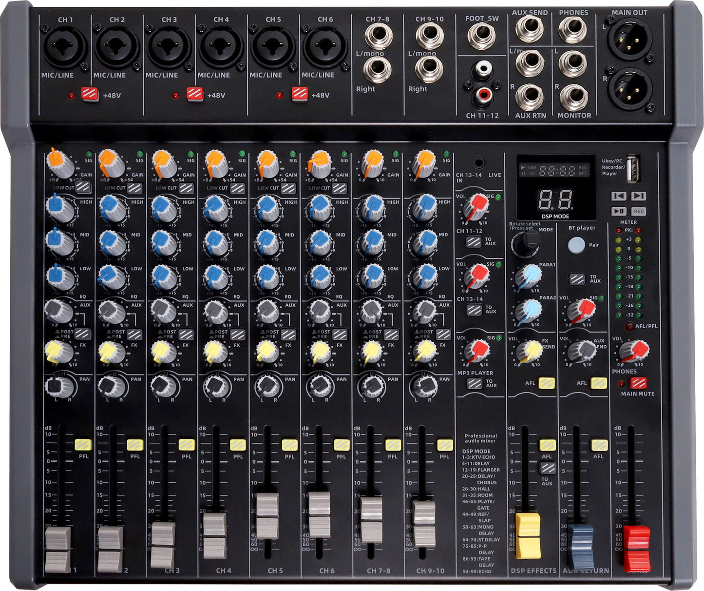 Mixing Desk 16 Channel With USB Playback A2652