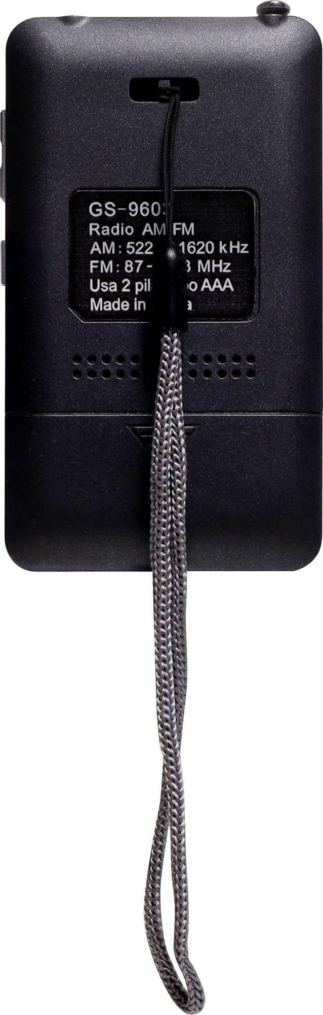 Pocket Radio Am/fm 2 x AAA Batt A2798A