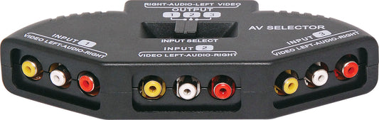 RCA Signal Switcher Stereo Composite 3 Way A3057