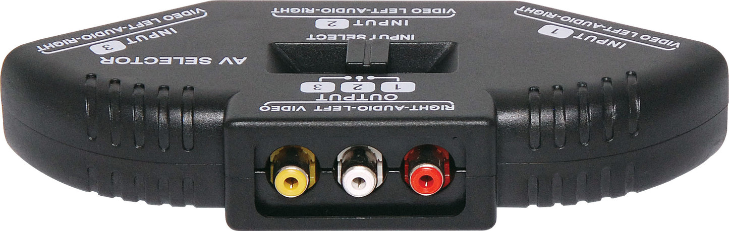 RCA Signal Switcher Stereo Composite 3 Way A3057