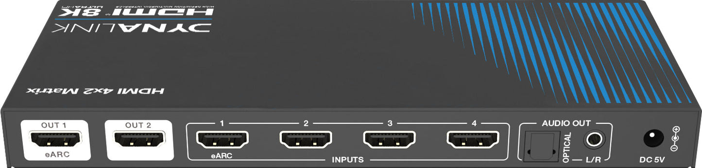 HDMI Switcher 8K 4x2 HDMI Matrix Switcher With EARC A3109