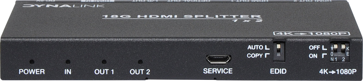 HDMI Splitter 1x2 HDMI Splitter With Downscaler & Audio Extractor A3112
