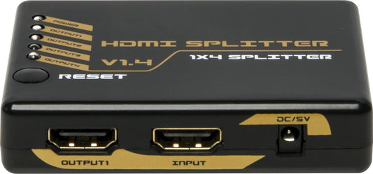 HDMI Splitter 4 Way HDMI Splitter V1.4a 10.2Gbps Bandwidth A3128A
