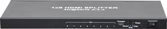 HDMI Splitter 8 Way HDMI Splitter V2.0 18GBps Bandwidth A3136C