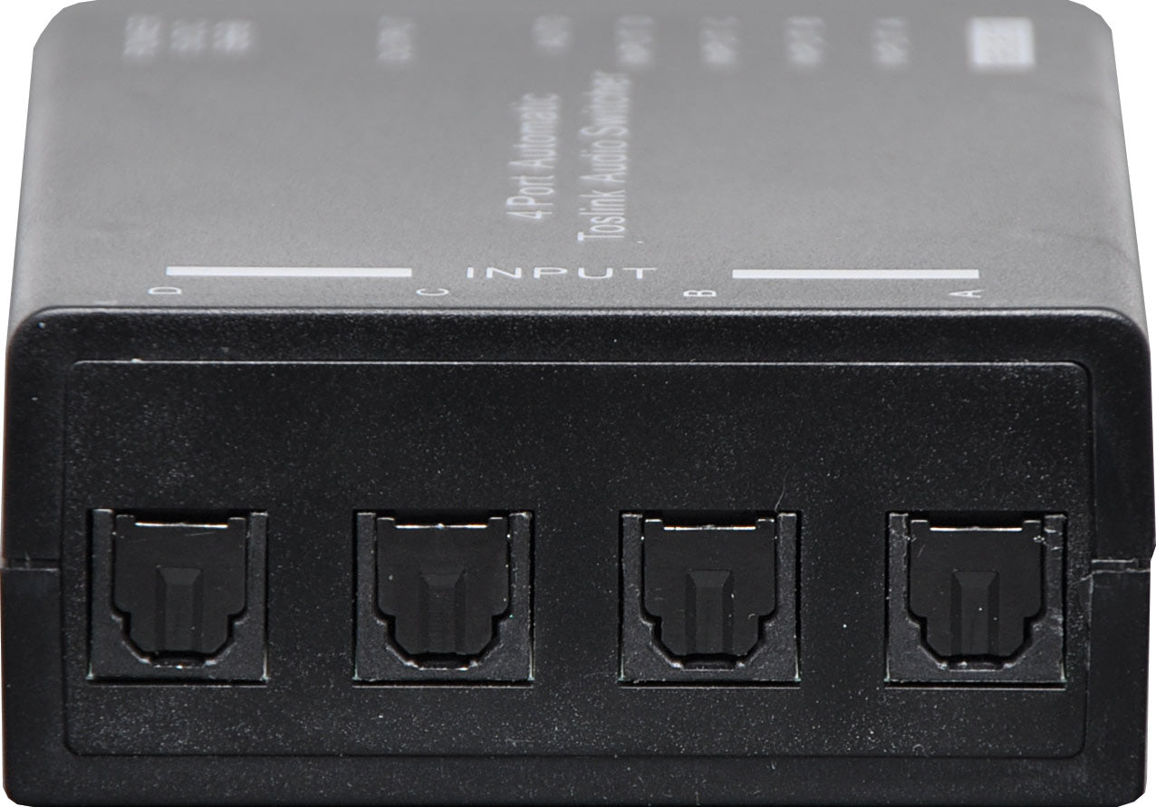 Toslink Switcher S/PDIF 4 Way Auto A3212