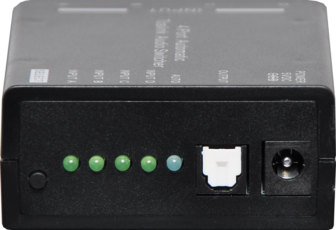 Toslink Switcher S/PDIF 4 Way Auto A3212