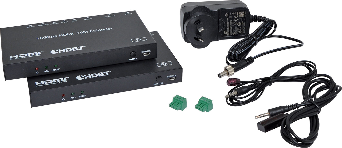AV Repeaters & Extenders HDMI & Infra-Red+ARC HDBaseT Cat5e/6 Extender UTP Balun A3244B