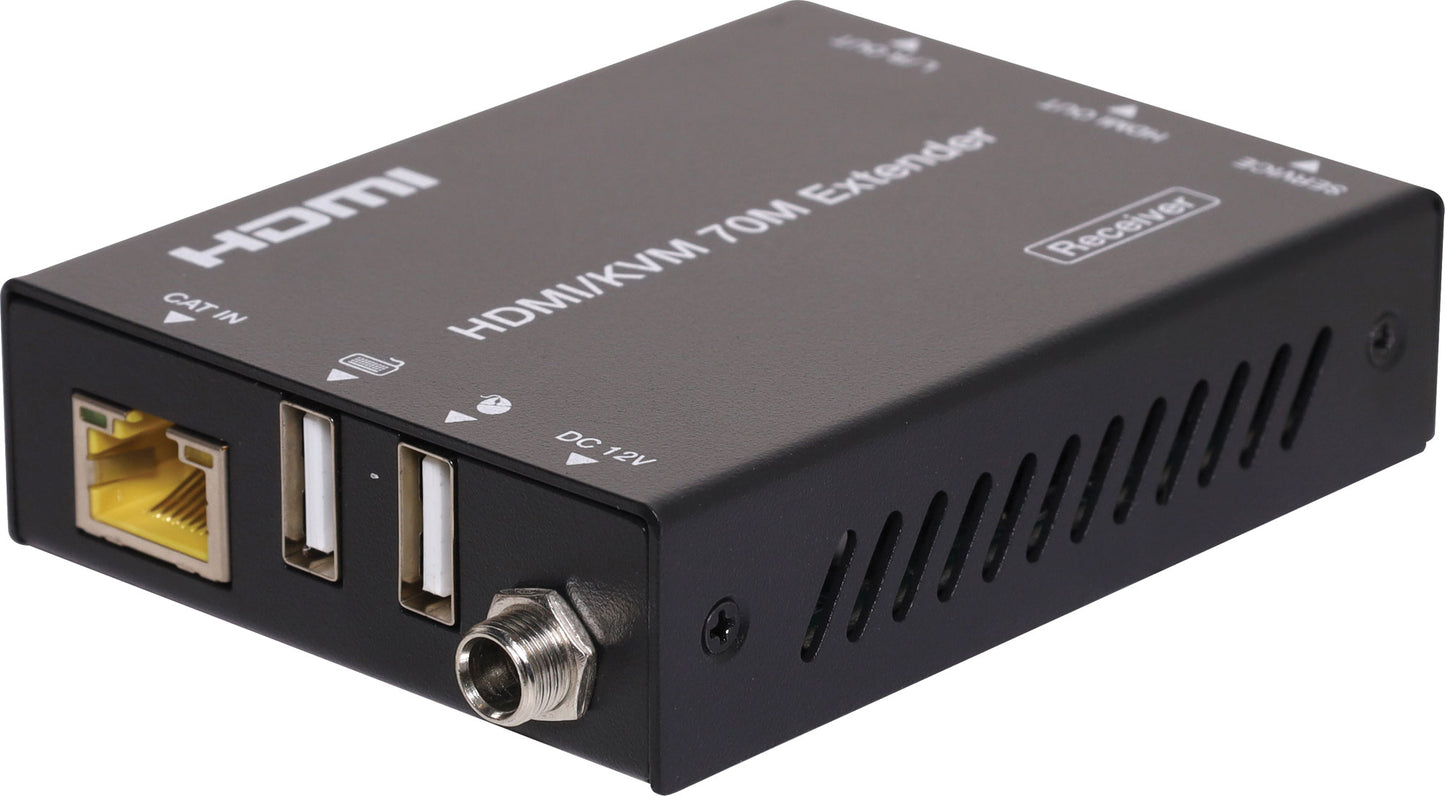 AV Repeaters & Extenders 4K HDMI Extender (70m) With USB KVM A3245
