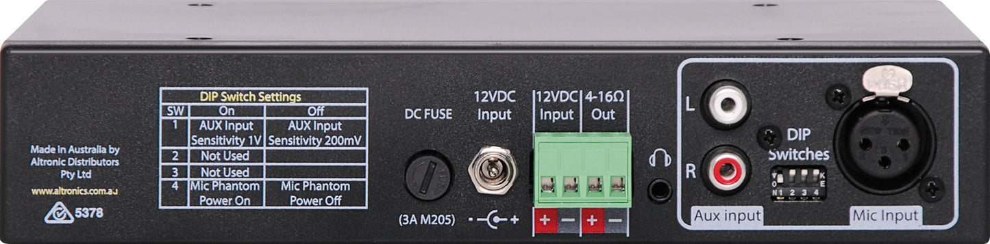 Amplifiers 15W Public Address (PA) Amplifier A4017