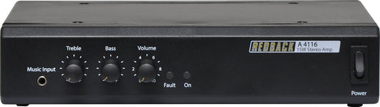 Amplifiers 15W 8 Ohm Stereo Public Address (PA) Amplifier A4116