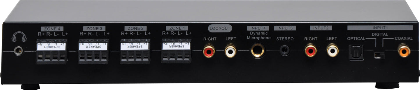 Amplifier 4 Input 4 Zone 30W Stereo Amplifier A4199