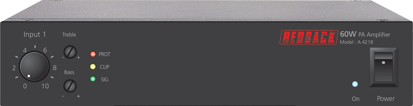Public Address (pa) Zone Amplifier 60w A4218