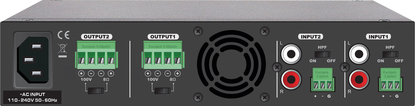 Public Address (pa) Zone Amplifier 2 X 60w A4219