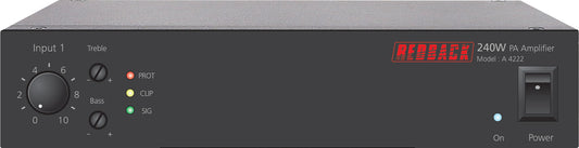 Amplifiers 240W Public Address (PA) Zone Amplifier A4222