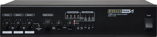 Amplifiers Public Address (PA) Mixer Amplifier 125W 100V 4 Zone A4270