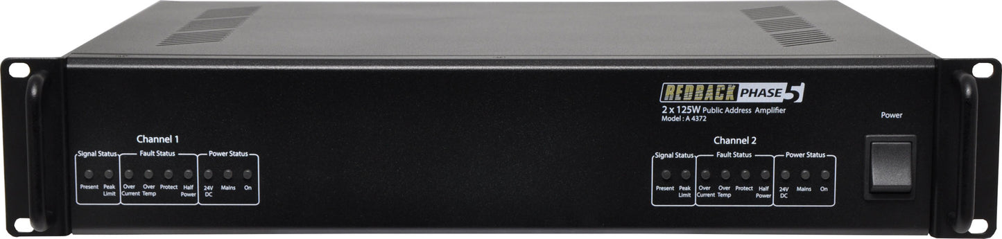 Amplifiers Phase5 Boost Public Address (PA) 2x125W Amplifier A4372